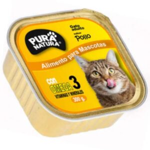 Alimento húmedo gatos pura natura sabor pollo